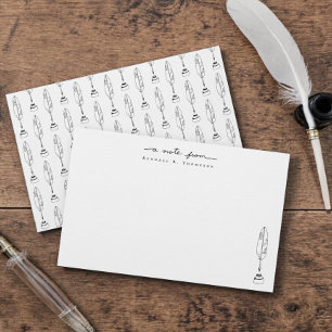 Personalisierte Notizkarten Quill & Ink Schreibwar Briefpapier