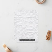 Personalisierte Notizzettel mit geruchtem weißem P Mitteilungskarte (Vorderseite/Rückseite Beispiel)