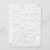 Personalisierte Notizzettel mit geruchtem weißem P Mitteilungskarte (Rückseite)