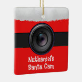 Personalisierte Novelty Santa Camera Keramikornament (Rechts)
