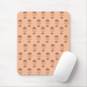 Personalisierte November-Chrysantheme-Geburtsblume Mousepad