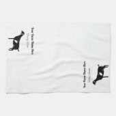 Personalisierte Nubische Milchziege Geschirrtuch (Horizontal)