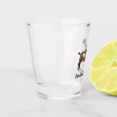 Personalisierte Nubische Milchziege Schnapsglas (Links)