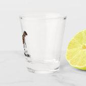 Personalisierte Nubische Milchziege Schnapsglas (Rechts)