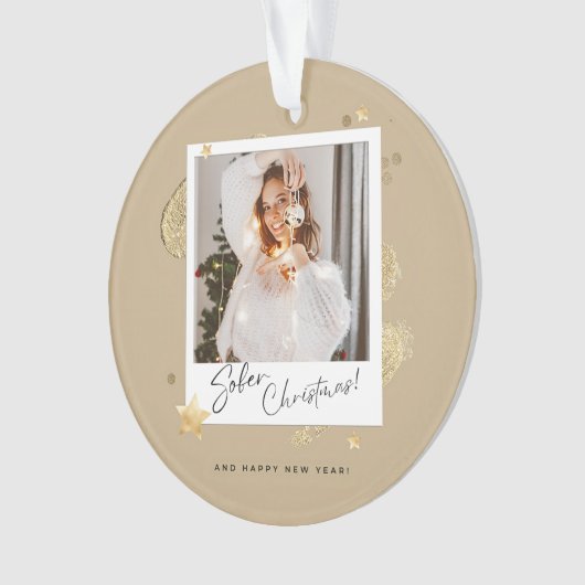 Personalisierte Nüchternheit Ornament (Vorderseite)