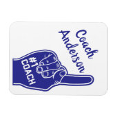 Personalisierte Nummer-1-Coach-Finger Magnet (Horizontal)