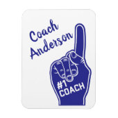Personalisierte Nummer-1-Coach-Finger Magnet (Vertikal)