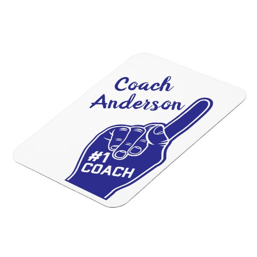 Personalisierte Nummer-1-Coach-Finger Magnet (Linke Seite)