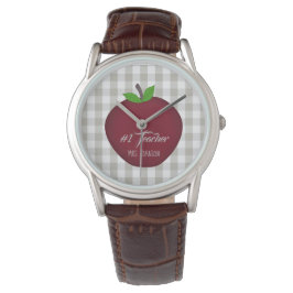 Personalisierte Nummer 1 Lehrerausbildung Armbanduhr