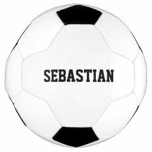 Personalisierte Nummer des schwarzen individuellen Fußball