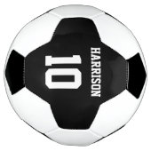 Personalisierte Nummer des schwarzen individuellen Fußball (Gedreht)
