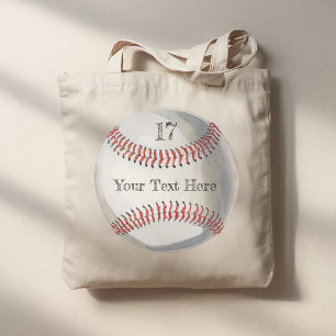 Personalisierte Nummer und Name Baseball Rück- und Tragetasche