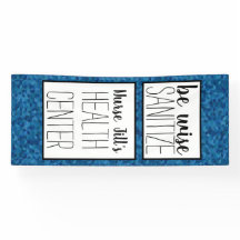 Personalisierte Nurse-Türdekoration , Blau geometr