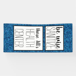 Personalisierte Nurse-Türdekoration , Blau geometr Banner