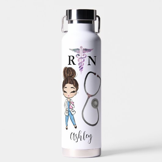 Personalisierte Nurymonogramm - Flasche Wasser (Vorne)
