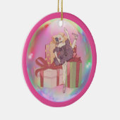Personalisierte Nussknacker-Ballerina-Puppe Keramikornament (Rechts)