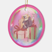 Personalisierte Nussknacker-Ballerina-Puppe Keramikornament (Links)