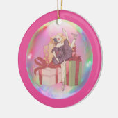 Personalisierte Nussknacker-Ballerina-Puppe Keramikornament (Links)