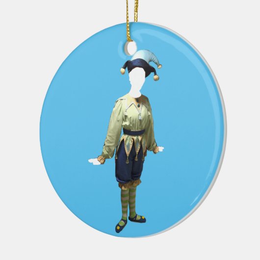 Personalisierte Nussknacker Polichinelle Keramikornament (Links)