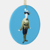 Personalisierte Nussknacker Polichinelle Keramikornament (Rechts)