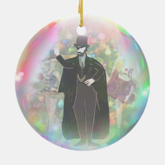 Personalisierte Nussknacker-Verzierung - Keramik Ornament (Hinten)