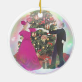 Personalisierte Nussknacker-Verzierung - Keramik Ornament (Hinten)