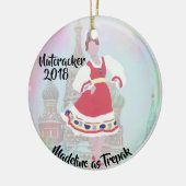 Personalisierte Nussknacker-Verzierung - Keramik Ornament (Links)