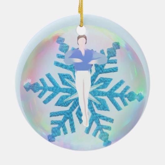 Personalisierte Nussknacker-Verzierung - Keramik Ornament (Hinten)