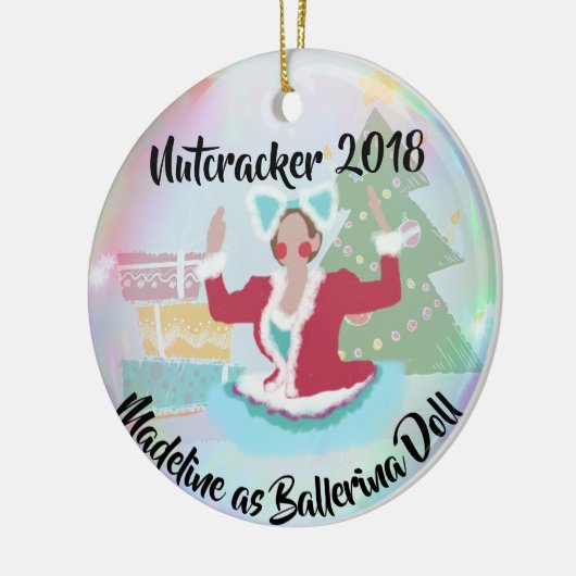 Personalisierte Nussknacker-Verzierung - Keramik Ornament (Links)