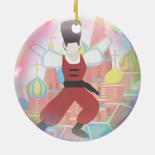 Personalisierte Nussknacker-Verzierung - Keramik Ornament (Hinten)