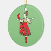 Personalisierte Nussknacker-Verzierung - Trepak Keramik Ornament (Links)