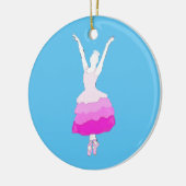 Personalisierte Nussknacker-Verzierungs-Blumen Keramik Ornament (Links)