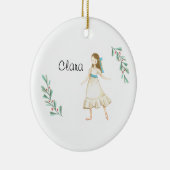 Personalisierte Nutcracker Clara Keepake Keramik o Keramik Ornament (Rechts)