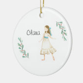Personalisierte Nutcracker Clara Keepake Keramik o Keramik Ornament (Links)