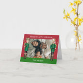 Personalisierte Nutcracker-Faltkarte Karte (Gelbe Blume)