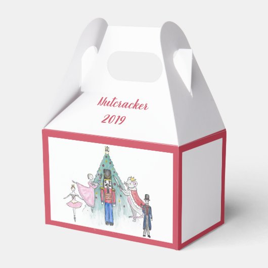 Personalisierte Nutcracker Gefallen Leckerei Geschenkschachtel (Rückseite)