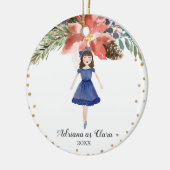 Personalisierte Nutcracker-Ornament Girl Keramik Ornament (Links)