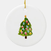 Personalisierte Nutcracker-Ornament Girl Keramik Ornament (Hinten)