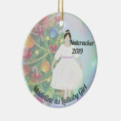 Personalisierte Nutcracker-Ornament - Lullaby Girl Keramik Ornament (Rechts)