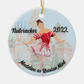 Personalisierte Nutcracker-Ornament - Russische Mü Keramik Ornament (Vorne)