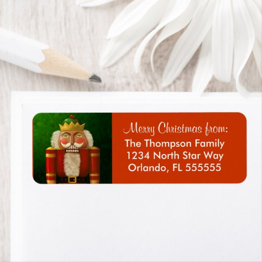 Personalisierte Nutcracker-Rücksendeadressen-Aufkl (Insitu)