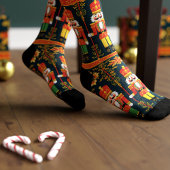 Personalisierte Nutcracker Tower Soldier Holiday S Socken