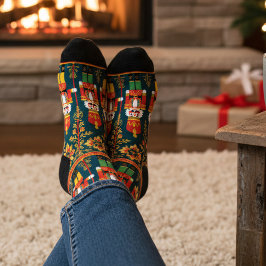 Personalisierte Nutcracker Tower Soldier Holiday S Socken