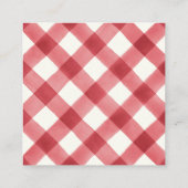 Personalisierte Nutcracker-Urlaubsortkarte Begleitkarte (Rückseite)