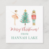 Personalisierte Nutcracker-Urlaubsortkarte Begleitkarte (Vorderseite)