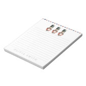 Personalisierte Nutcracker-Wasserfarbe Notizblock (Rotiert)