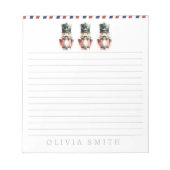 Personalisierte Nutcracker-Wasserfarbe Notizblock (Vorderseite)