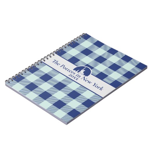 Personalisierte NYC-Familienreise Notizblock (Linke Seite)