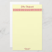 Personalisierte Obere Grenze des Herzens Briefpapier (Vorne/Hinten)