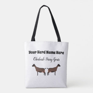 Personalisierte Oberhasli Milchziege Tasche